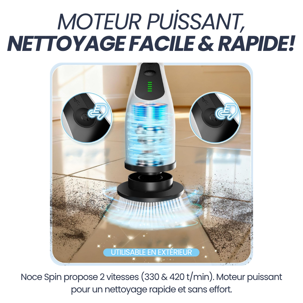 Noce Spin | Brosse de nettoyage rechargeable